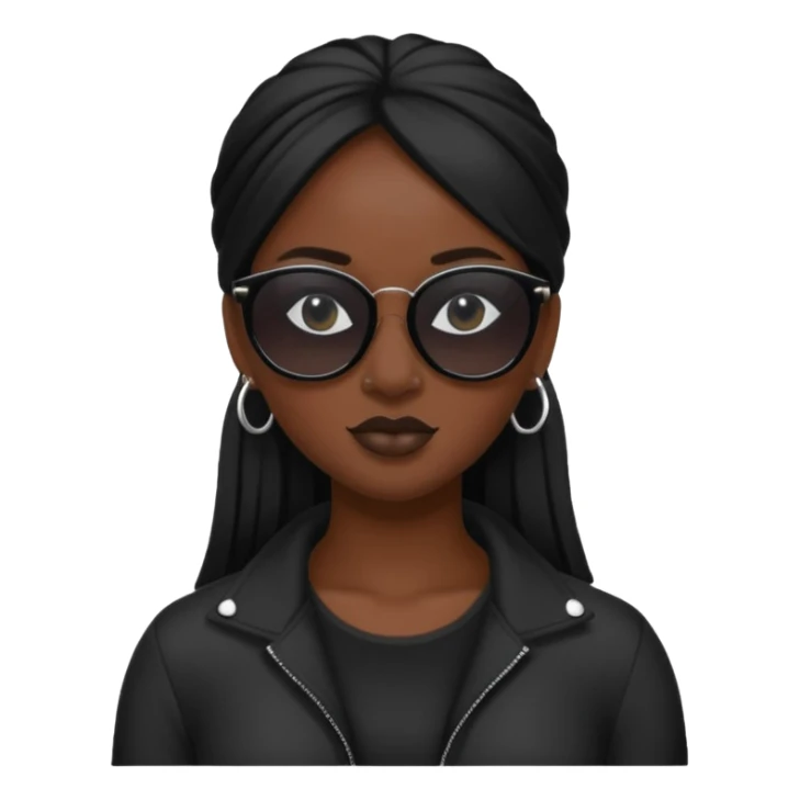 rihanah wear black sun glasses sticker