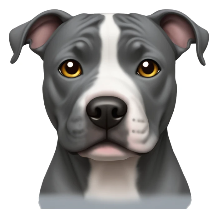 Grey Staffordshire Bull Terrier sticker
