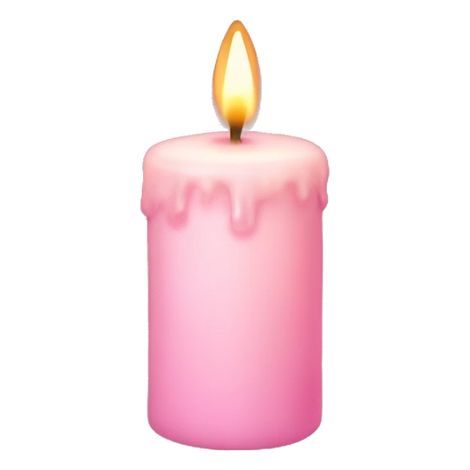 light pink candle sticker