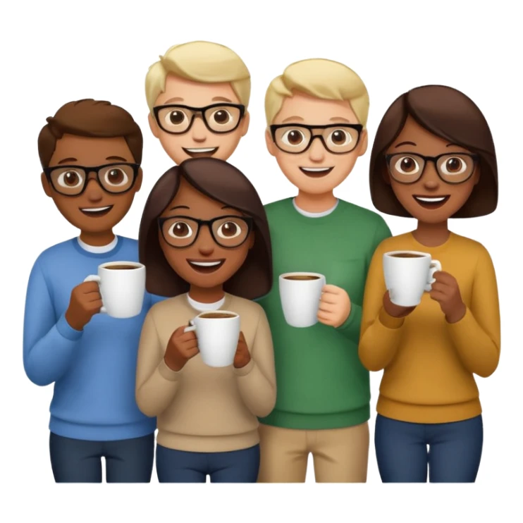 Group of person discuss sticker