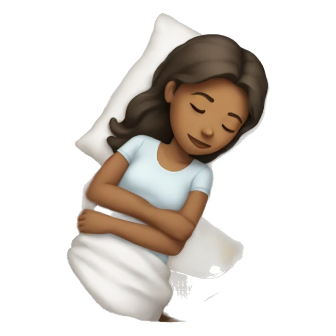The sleeping girl sticker