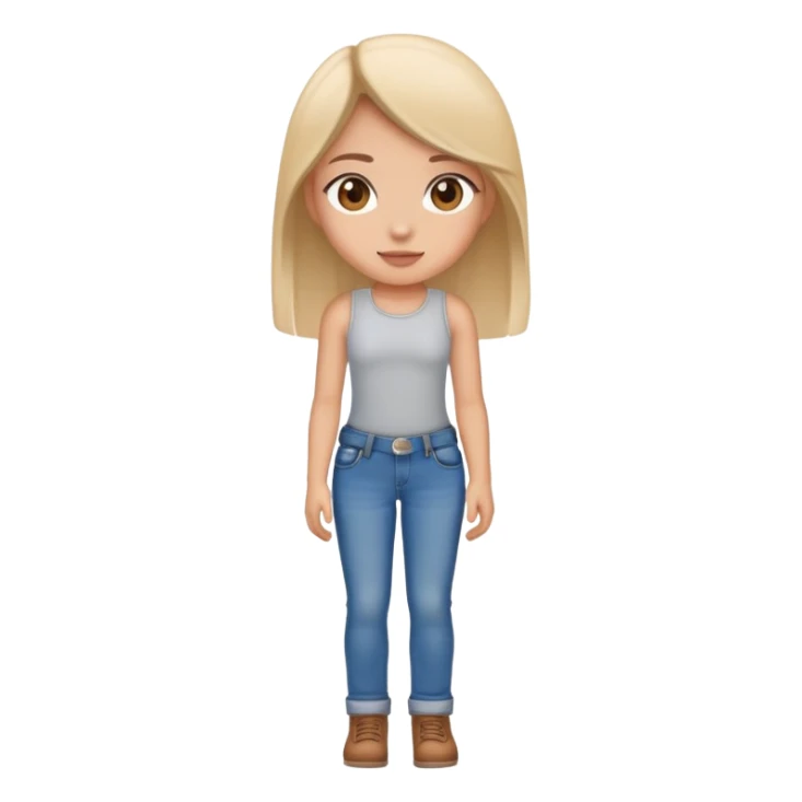 The girl in jeans sticker