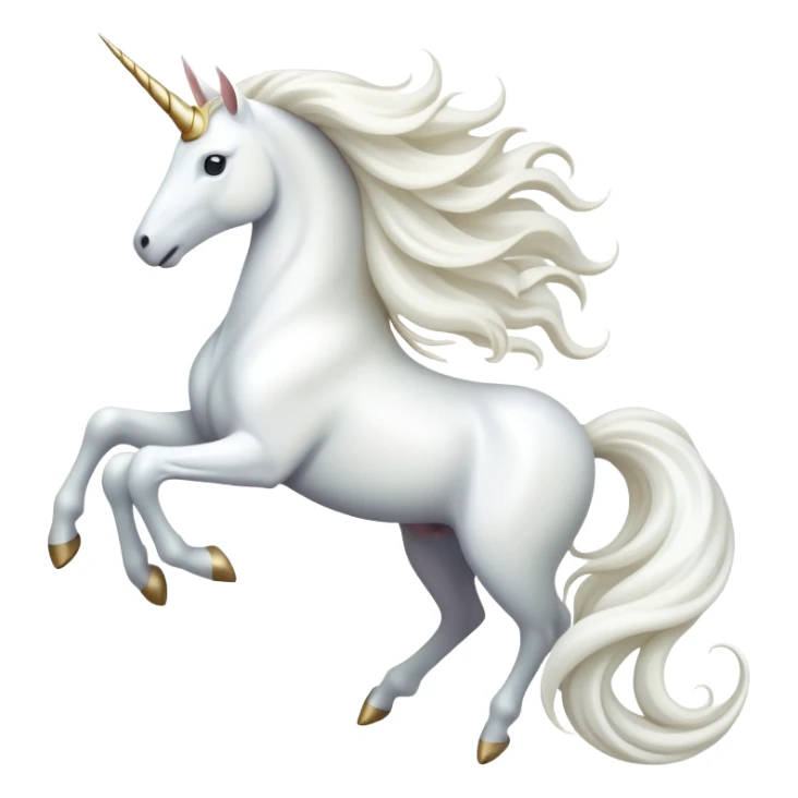 cinematic-beautiful-white-unicorn-emoji,-poised-and-regal,-with-a-slender,-ethereal-form-draped-in-a-pristine-white-color,-a-flowing-mane-and-tail,-and-a-white,-spiraled-horn-that-radiates-pure-light,-simplified-yet-sharp-and-majestic,  sticker