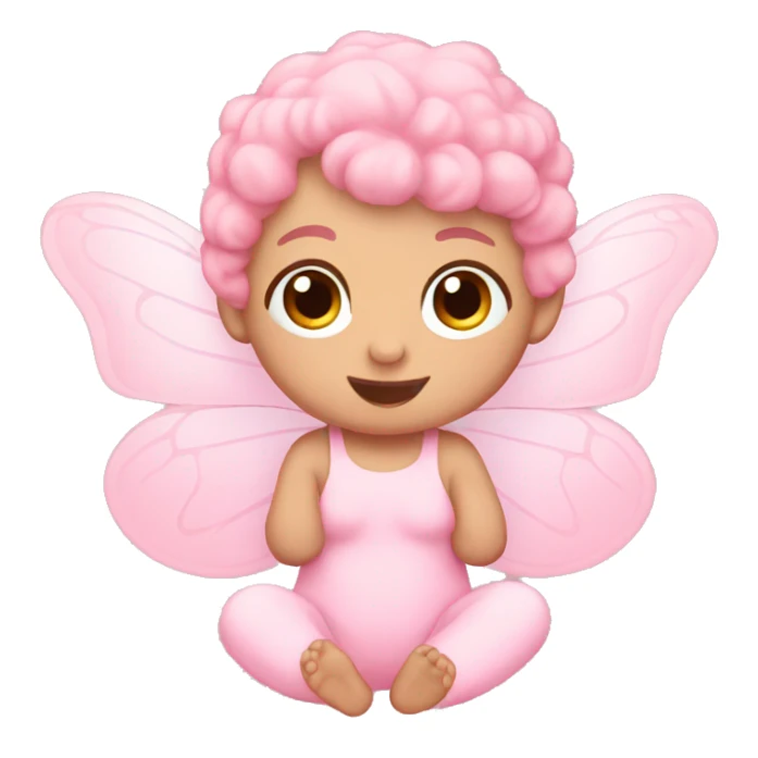 baby pink butterfly emoji sticker