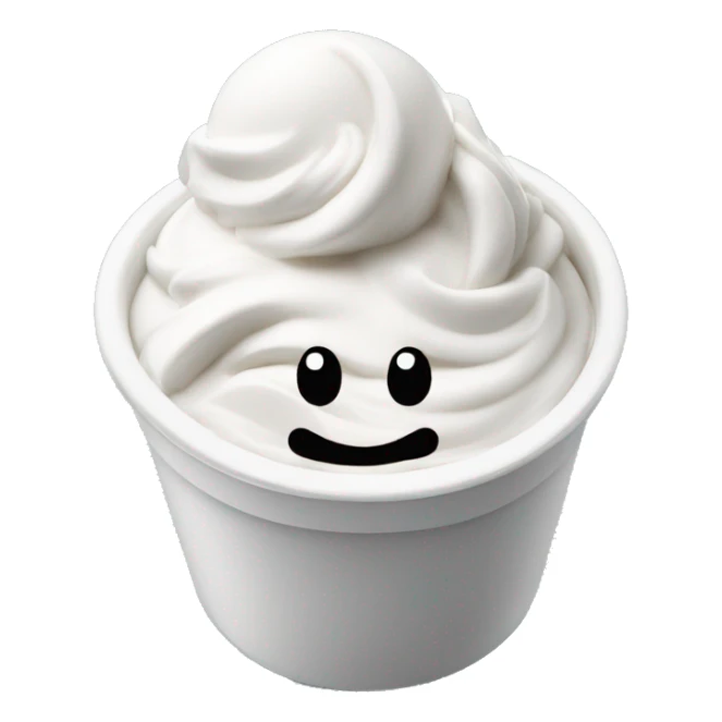 Frozen yogurt that says Oreo on the cup sticker