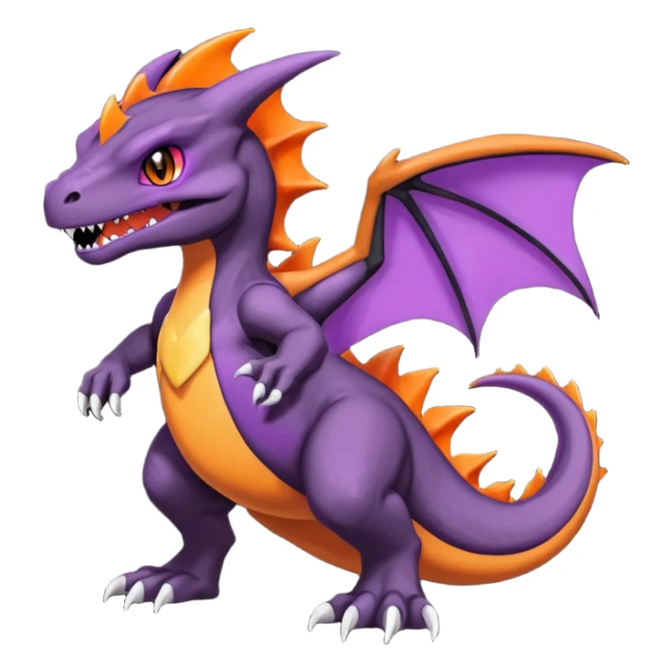 Salandit-Noibat-Duskull-Charizard-Hybrid (Full body) sticker