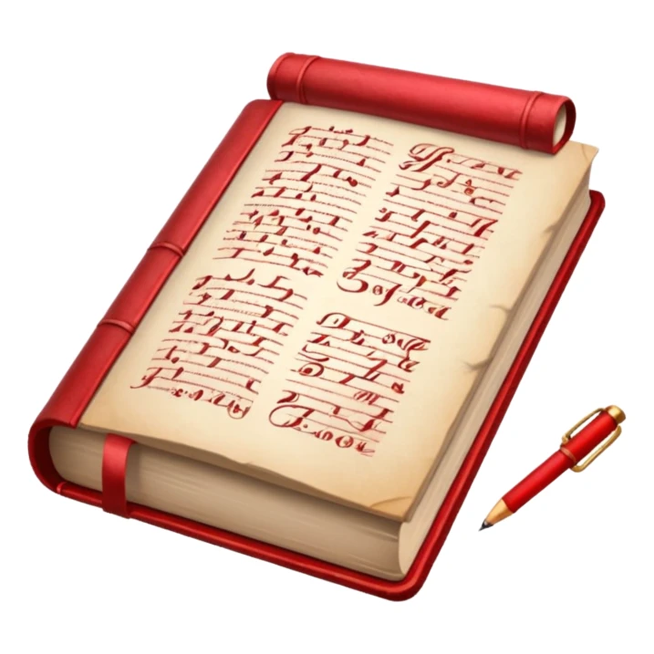 read books written in caligraphy in red letters sticker