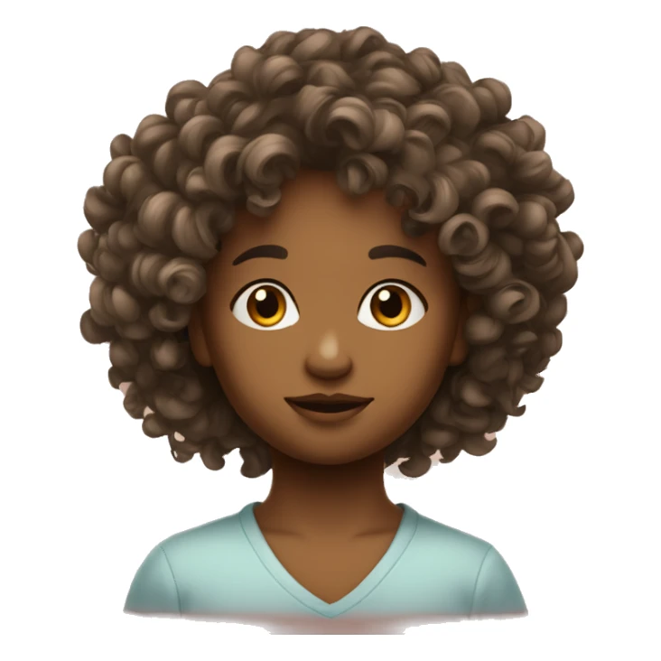 enfant métisse cheveux bouclés sticker