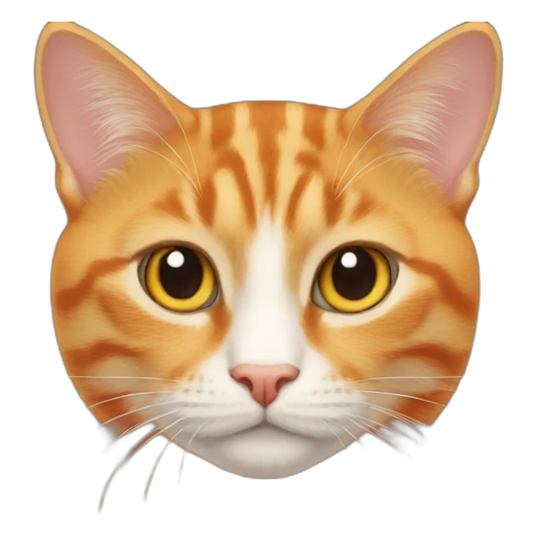 orange cat sticker