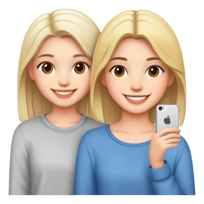 smiling girls in casual outfits sticker