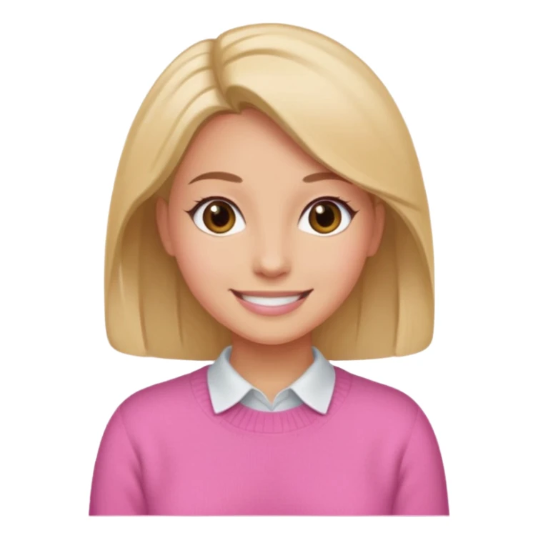 Secretary Out of office pink sweater sticker