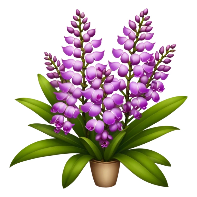 super big bouquet Rhynchostylis Orchid, stem, leaf sticker