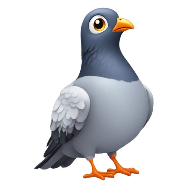 confused pigeon sticker