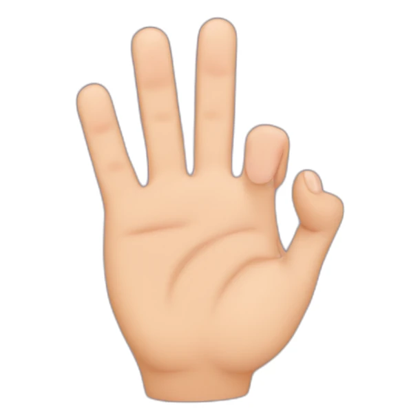 surprise face with cover face with hand peeking through between pinky finger and ring finger  sticker