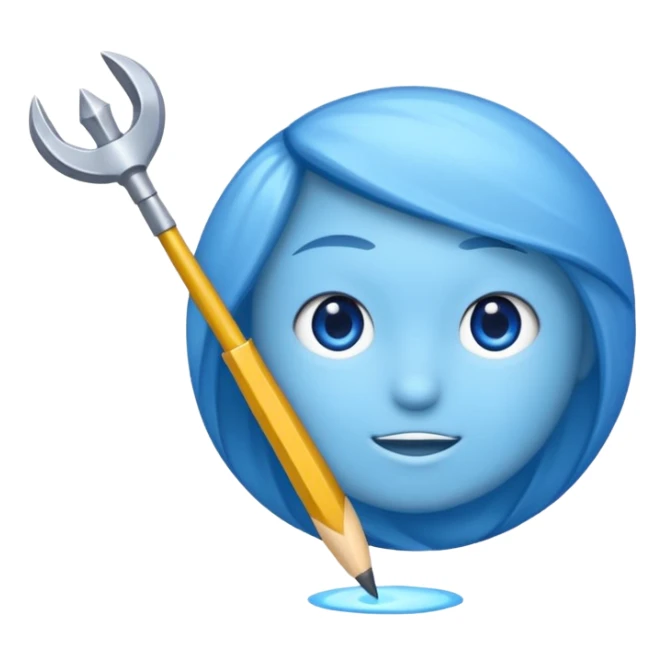 Una bola Azul claro con una flecha de verdadero sticker