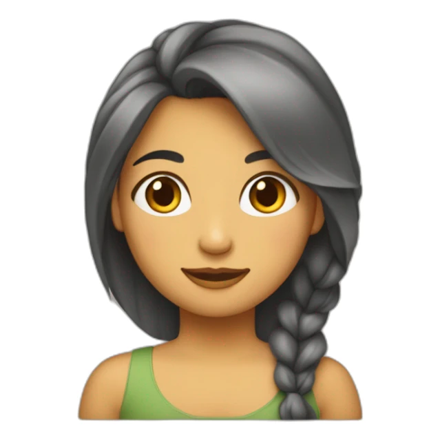 Une fille sûre les épaule de sa mère sticker