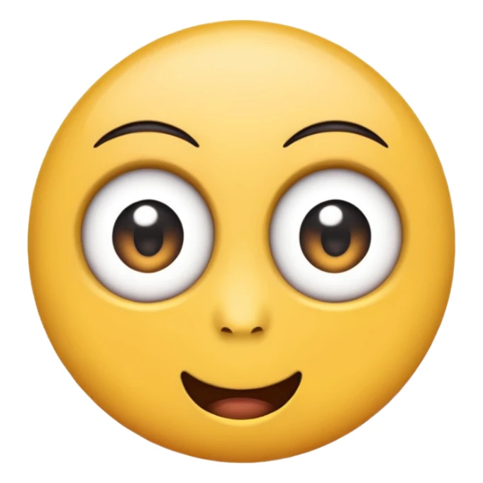 Emoji rolling eyes up showing white part mostly  sticker