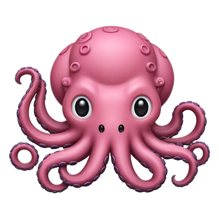 Gato de color rosa que se parezca a un pulpo sticker