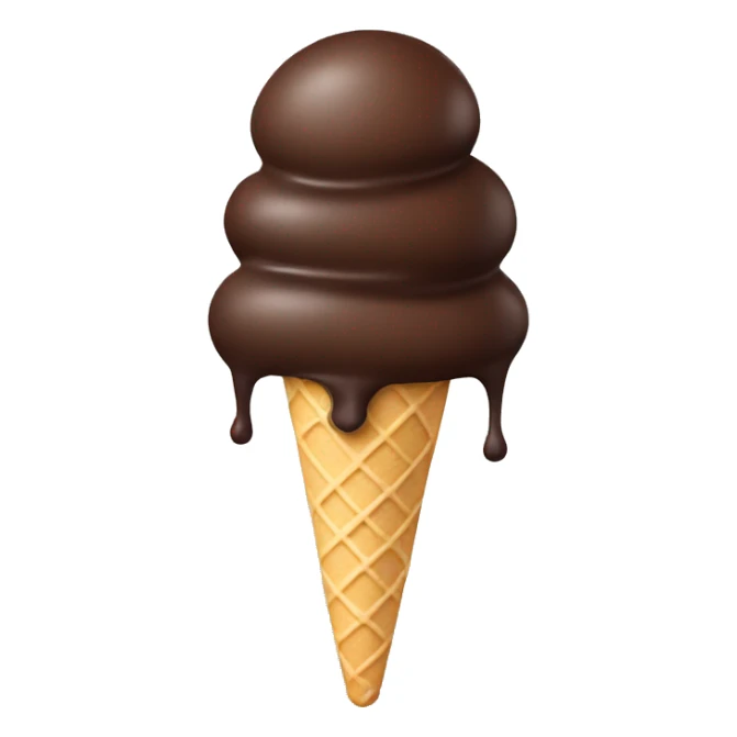 Chocolate covered ice cream  sticker
