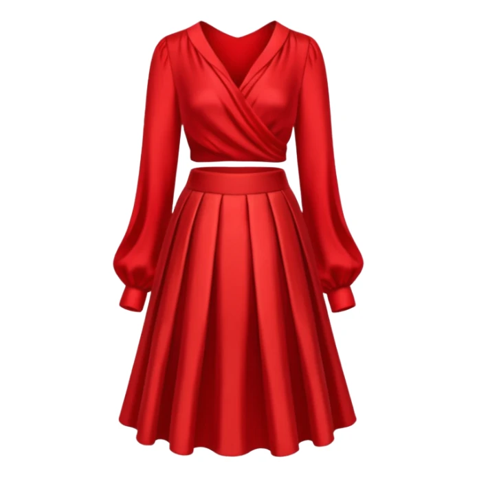 skirt and blouse, negative : human and character. sticker