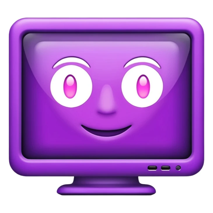 purple wide network monitor sticker