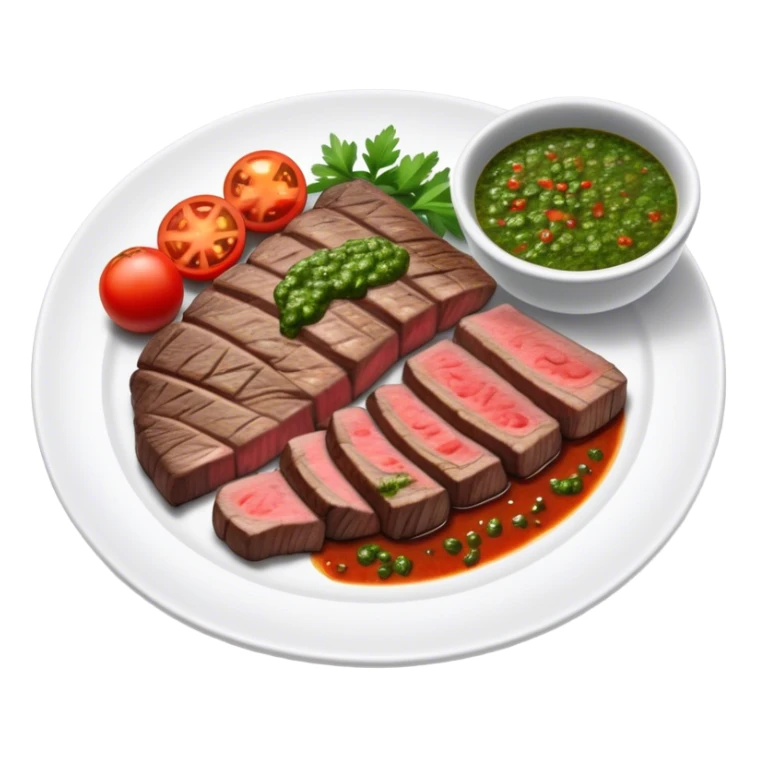 Grilled skirt steak with chimichurri sticker