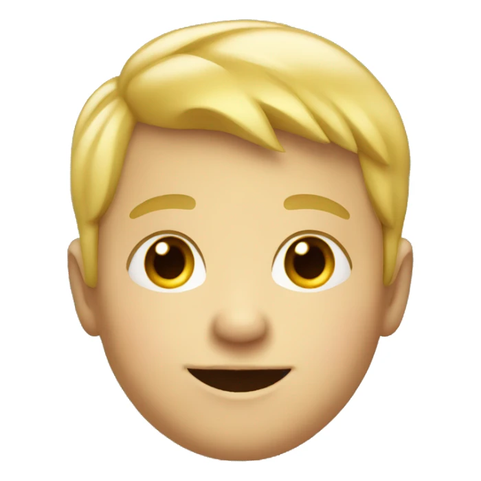 smiling blonde boy portrait fatter sticker