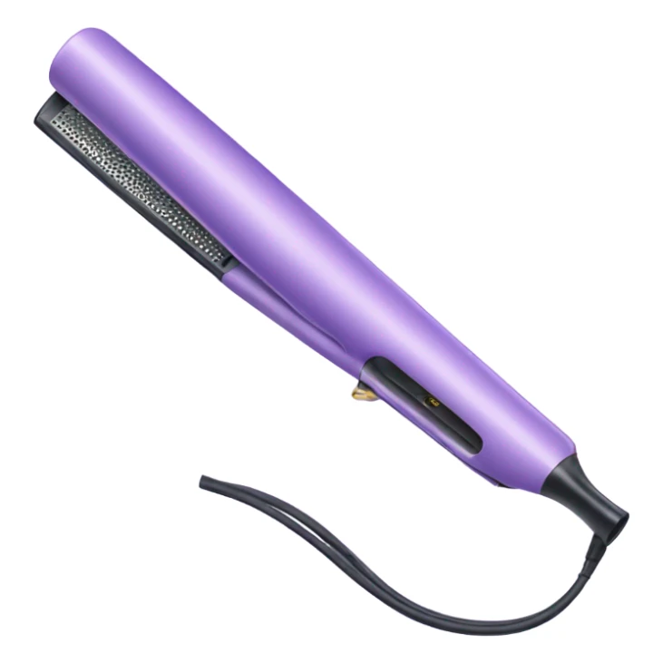 pastel purple hair straightener curling iron sticker