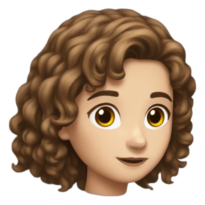 Only 1Hermione granger with Brown hair and is wizard clothese sticker