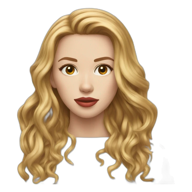 scarlett johansson long hair sticker