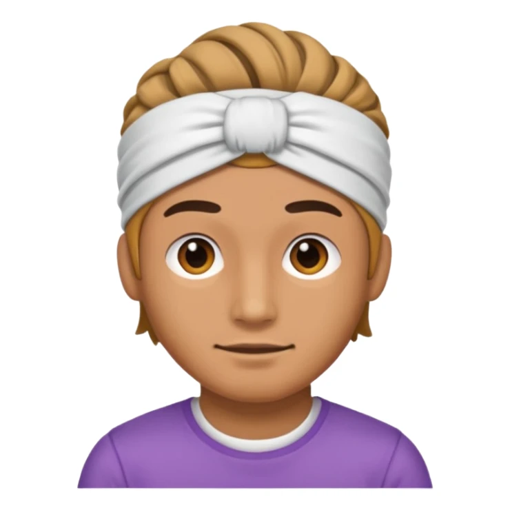 men with hairband sticker