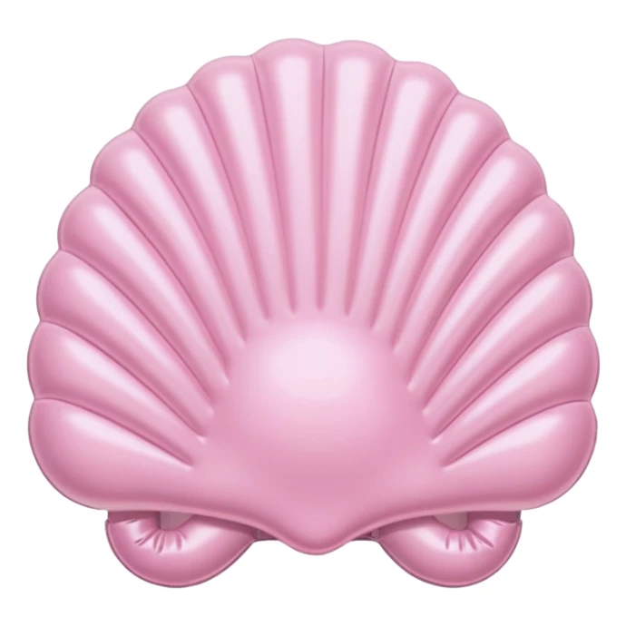 vintage rococo pale pink inflatable puffy shell phone sticker