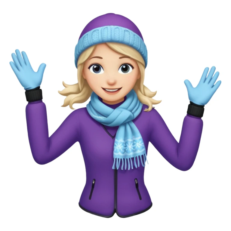 buz pıstının ustunde kayan kadın emojisi sticker