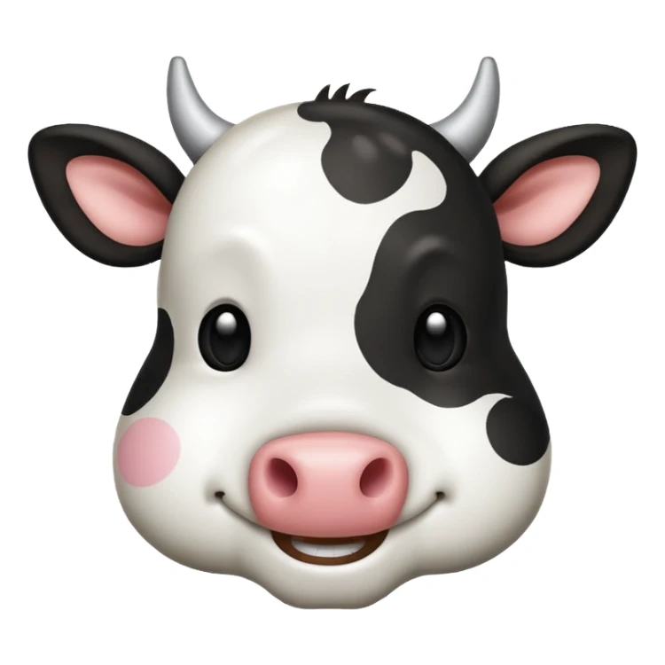 emoji cow sticker