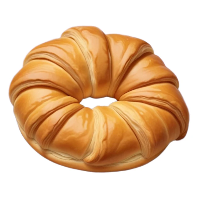 Croissant on a pale purple napkin sticker