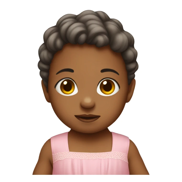 baby wearing a pink dress sticker