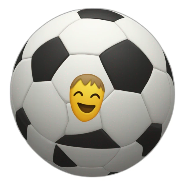 Balón de fútbol con escudo sticker