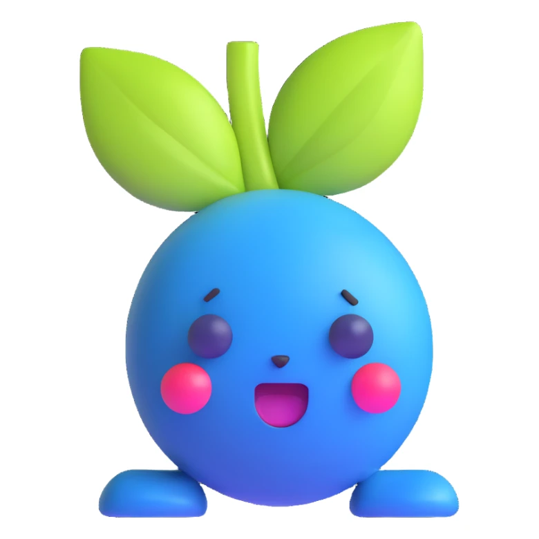 blueberry sticker