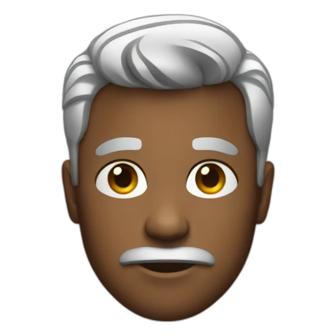 Man with a shirt sticker