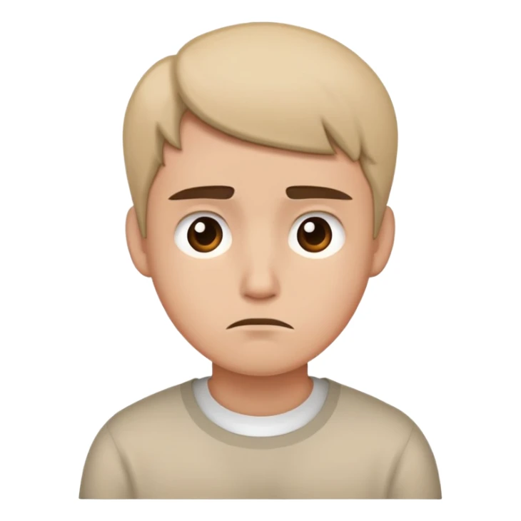 Expression of disappointment and disapproval but doesn’t want to show it sticker