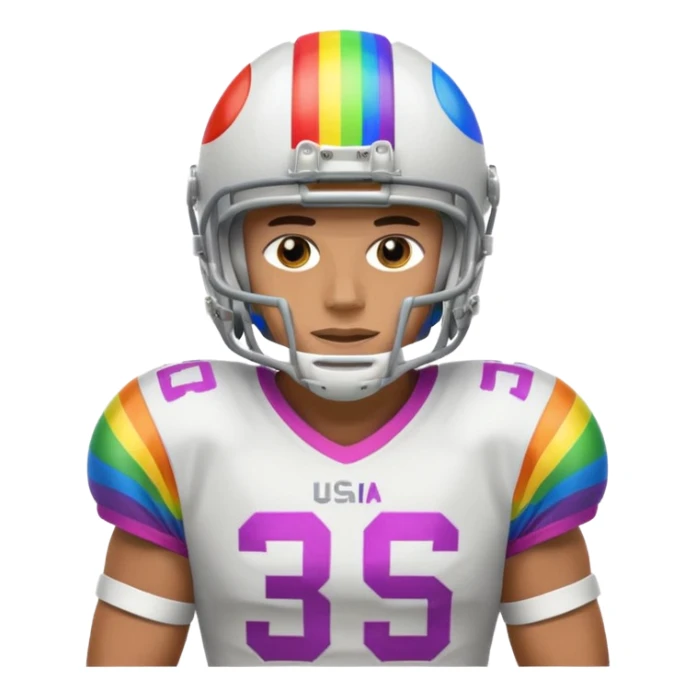A LGBTQ American football player more LGBTQ  sticker