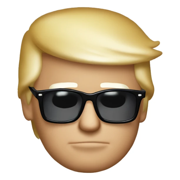 Donald Trump Donald Trump wearing sunglasses ￼ sticker