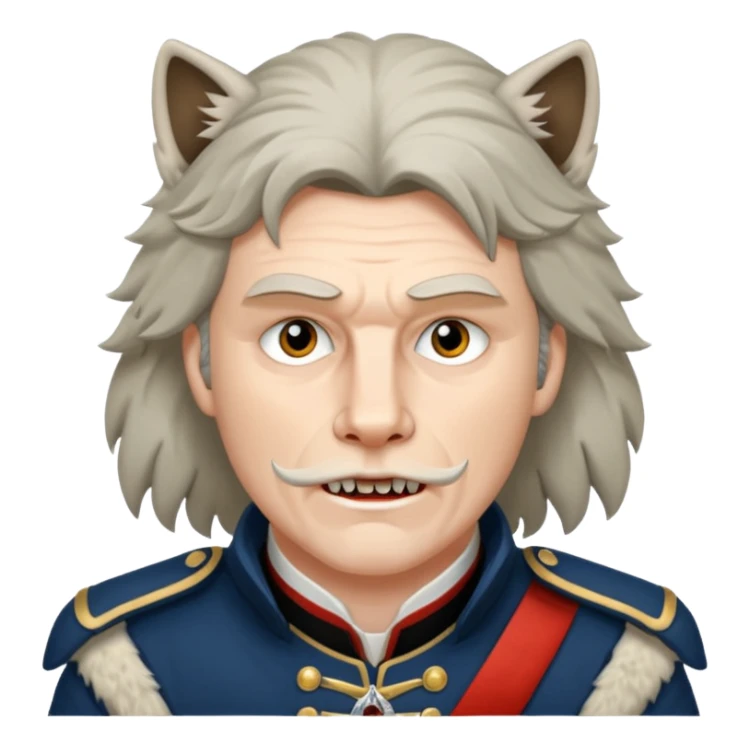 Loyalist Patrick Ferguson at the Revolutionary war Battle of Kings Mountain, with Wolves around him. sticker