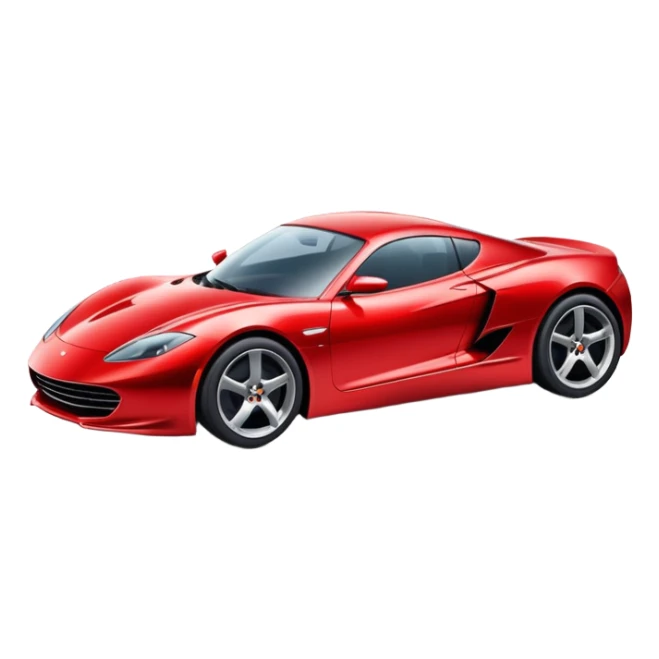 sleek sports car sticker