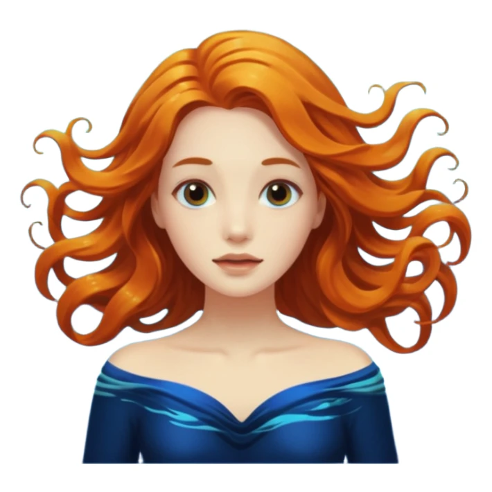 Underwater woman sticker