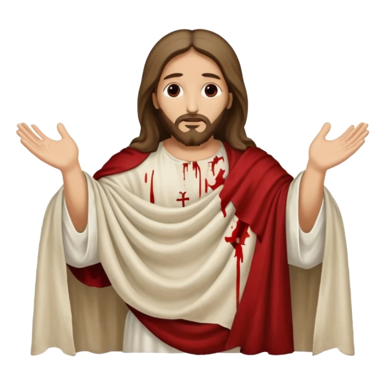 The burial shroud of jesus sticker