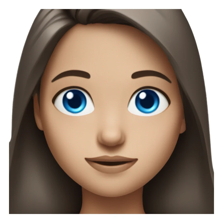 Realistic brunette girl with bright blue eyes lifting weights sticker