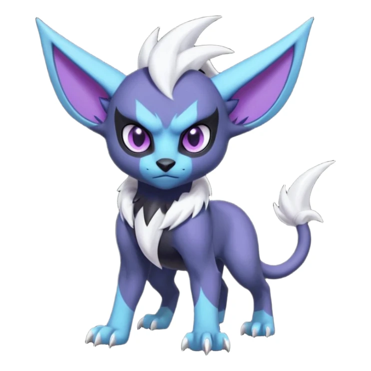 Luxray-Absol-Noibat-Dewott-fusion sticker