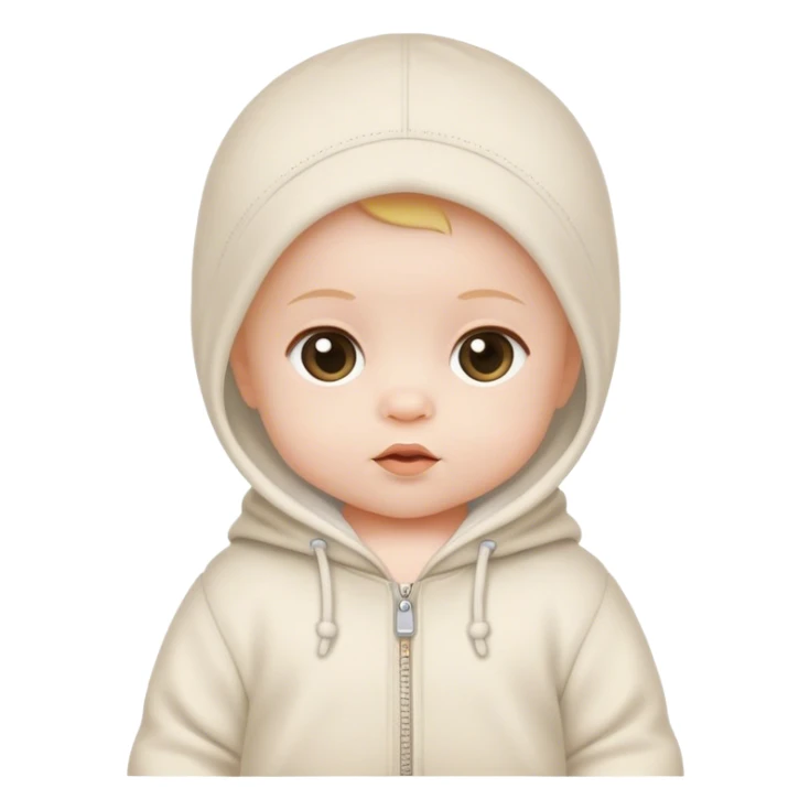 Minimalist designer baby sticker