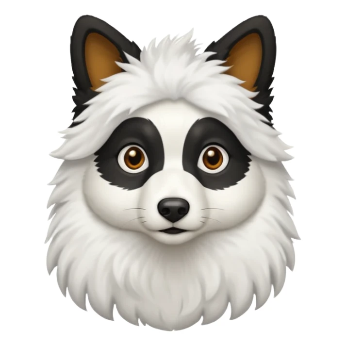 berger australien avec le corps noir et le bout de la queue  et la tete blanche sticker